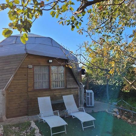 בקתת עץ בחורש במנות - דום גיאודזי - Wooden Cabin In Manot Exterior photo